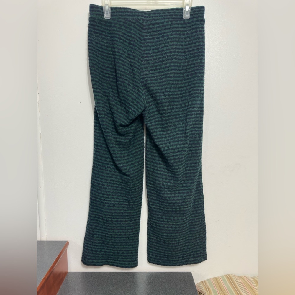 Zara Green and Black Textured Knit Pants - Picture 2 of 4